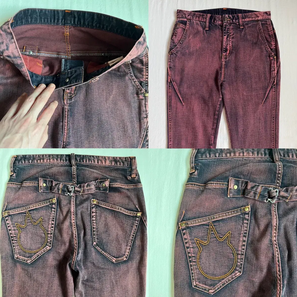 PPFM Dyed Denim Pants