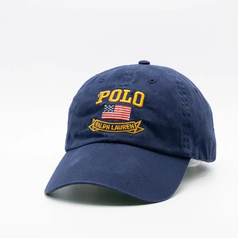 POLO RALPH LAUREN YELLO LOGO NAVY HAT