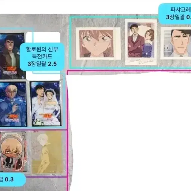 명탐정코난 파샤코레 클리어카드 메모지 판매