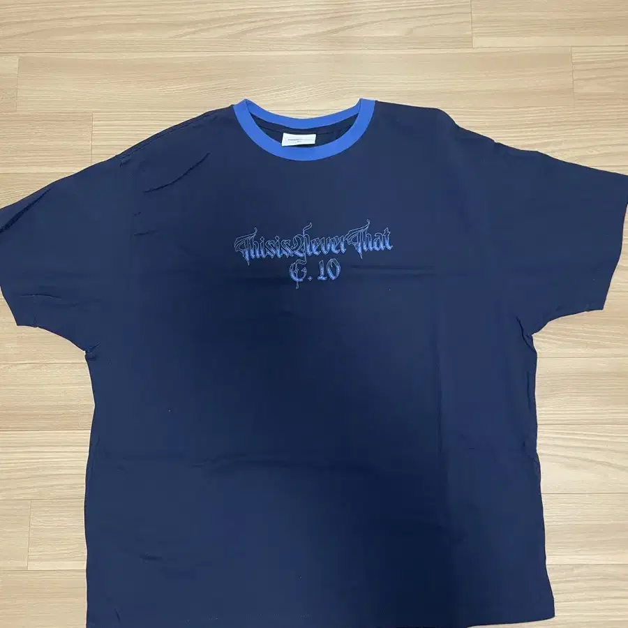 디스이즈네버댓 TNT C. 10 Tee Navy 링거티 링거 티셔츠 L