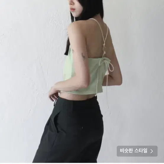 루바티 홀터넥 탑 Halterneck Wooden Beads Top