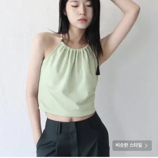 루바티 홀터넥 탑 Halterneck Wooden Beads Top