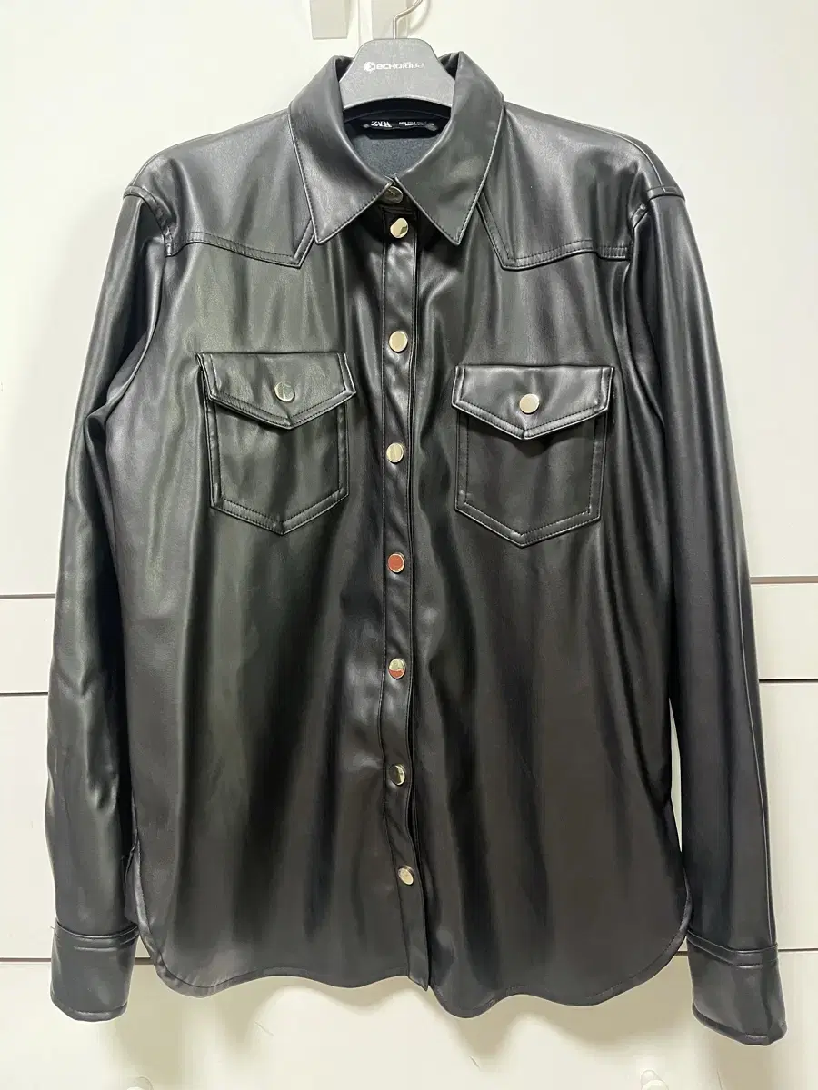 Zara Leather Shirt size S