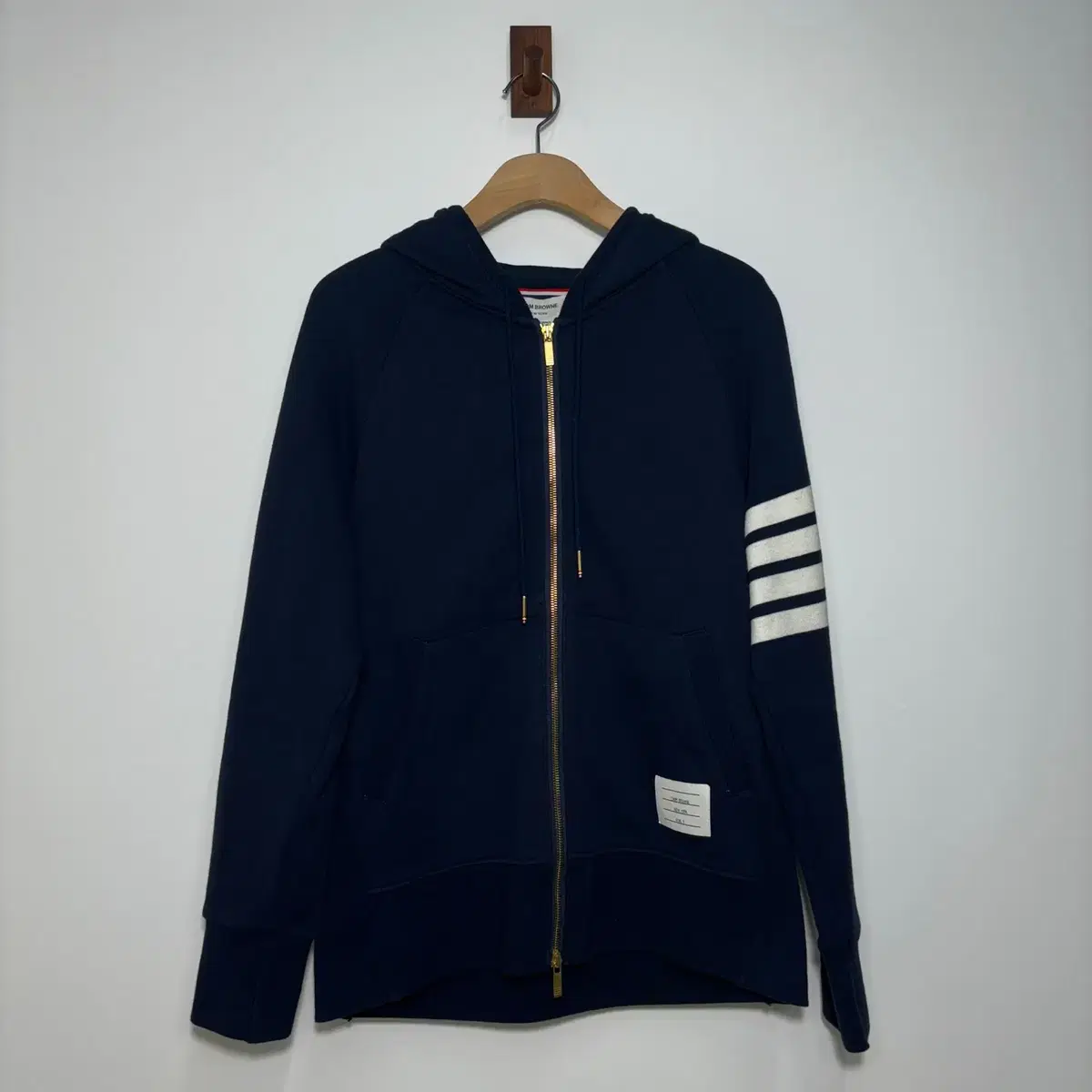 Tom Brown's Slanting Armband Gold-plated Hooded Zip-up