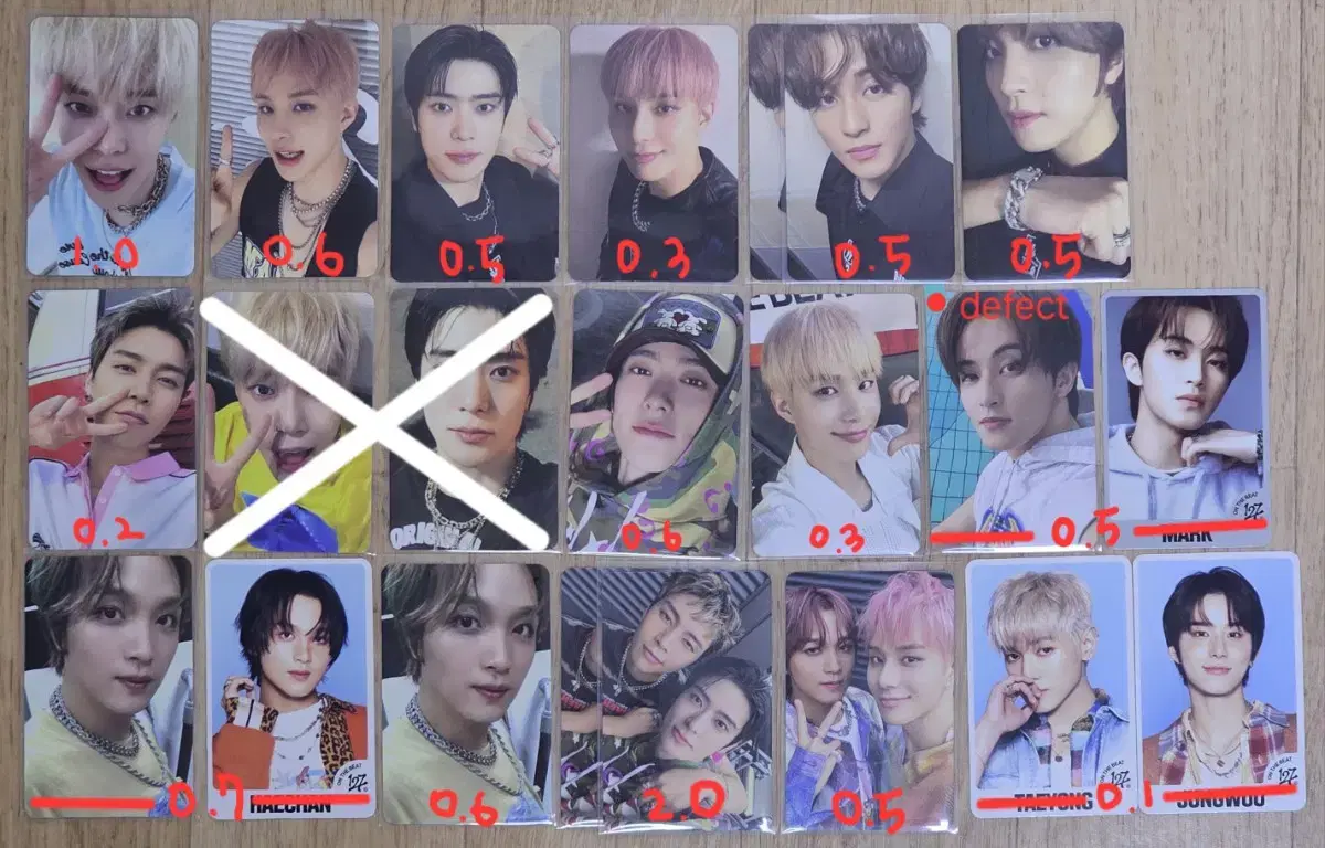 NCT127 @nct127 @jaehyun tc photocard ld unit marks doyoungjaehyunhaechan full setbulk