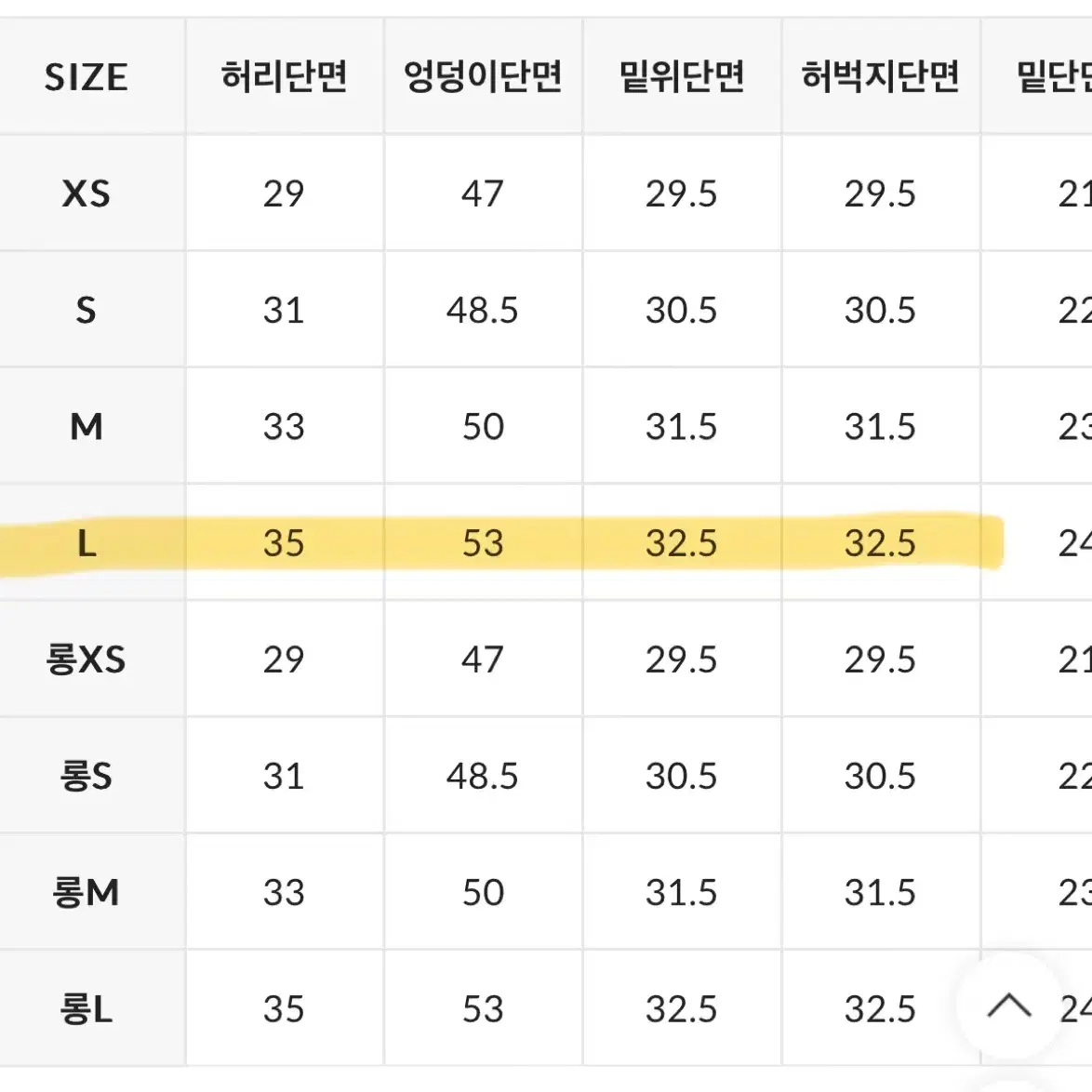 슬로우앤드 썸머 에어롱핏 데님팬츠 연중청 L