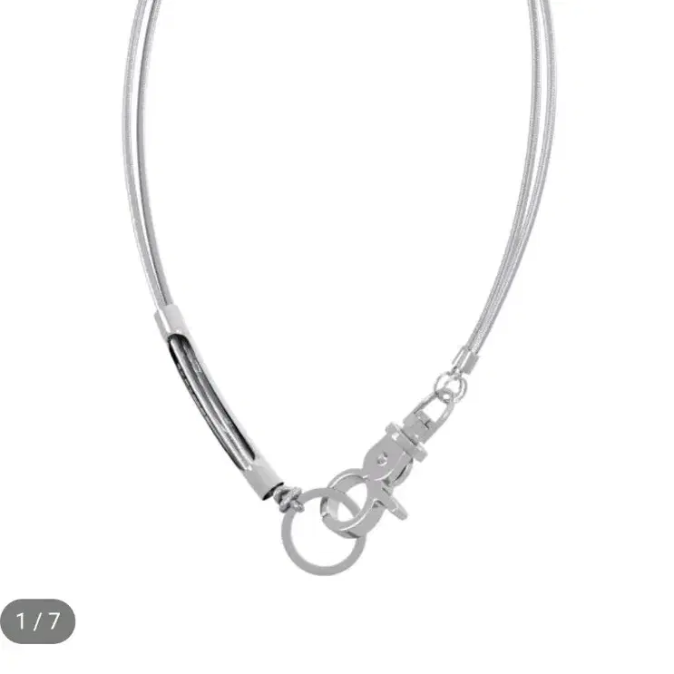 세이지가세이지 3way sporty necklace 45cm 글로시 실버