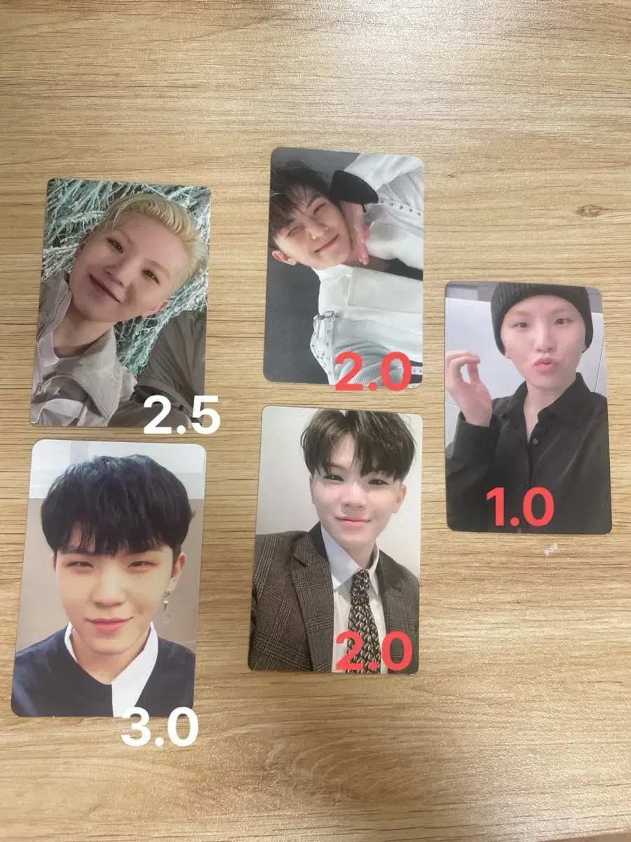 Sentin woozi photocard Disposition