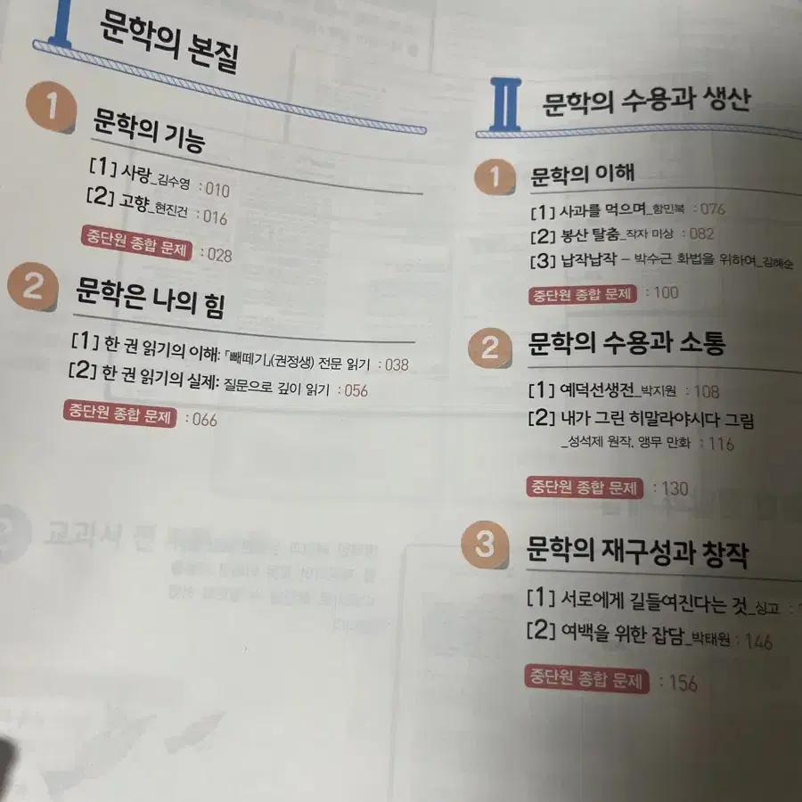 창비 고등 문학 평가문제집 2장품