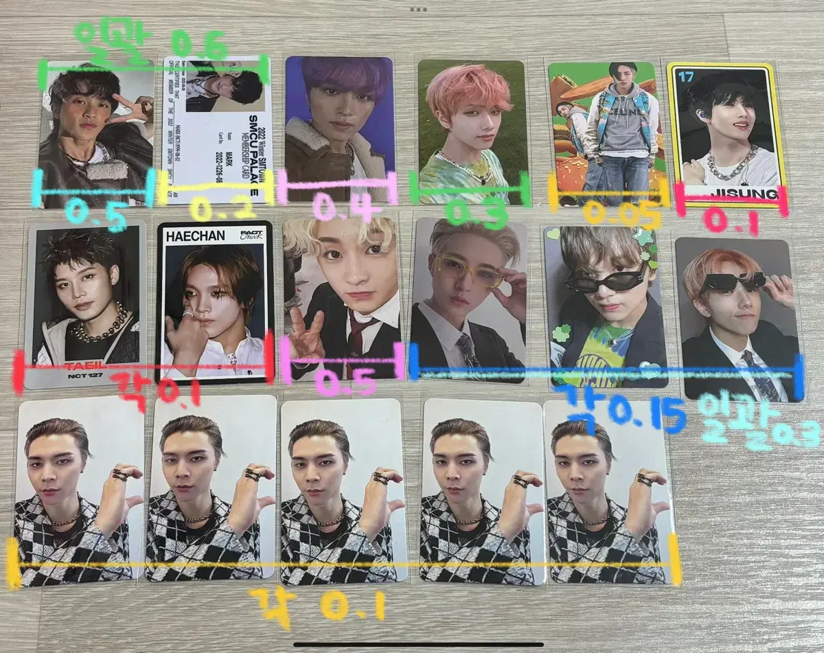 NCT 127 NCT Dream photocard Sells photo cards