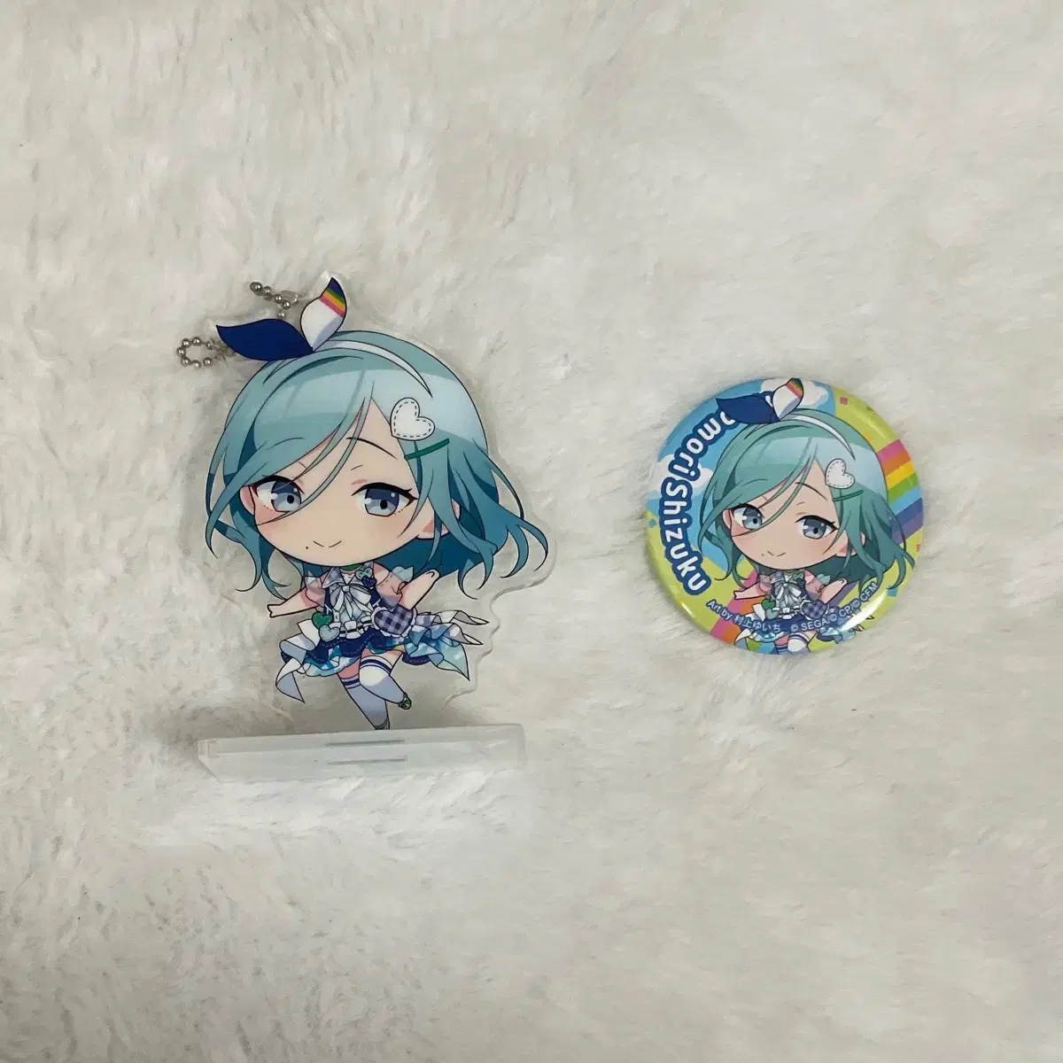 Shizuku Hinomori acrylic keyring Canbadges in bulk