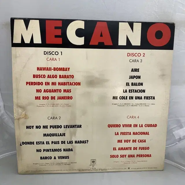 MECANO  LP / AA3016