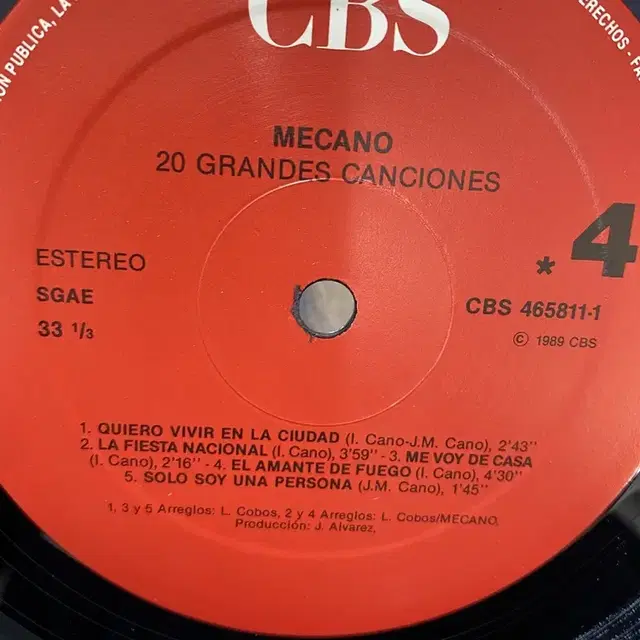 MECANO  LP / AA3016