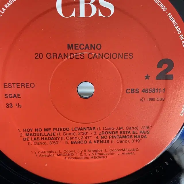 MECANO  LP / AA3016