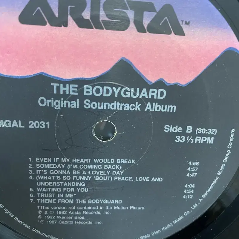 BODYGUARD  LP / AA3059