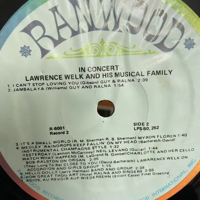 IN CONCERT LAWRENCE WELK AND LP / AA3063