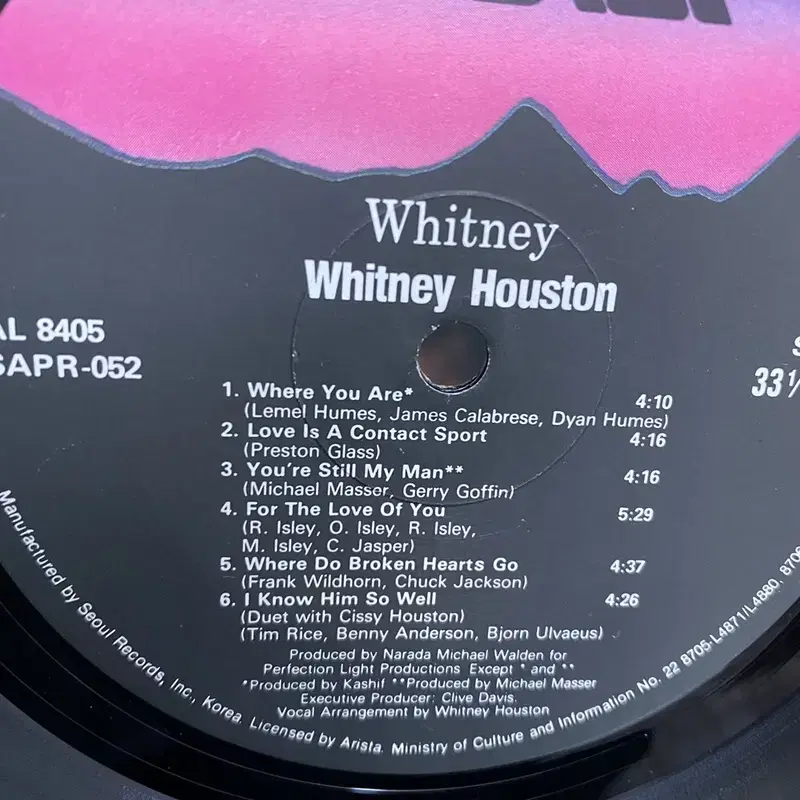 WHITNEY LP / AA3069