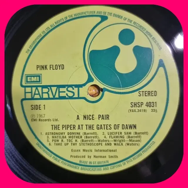 핑크플로이드 A NICE PAIR LP NM/M 67년 수입초판