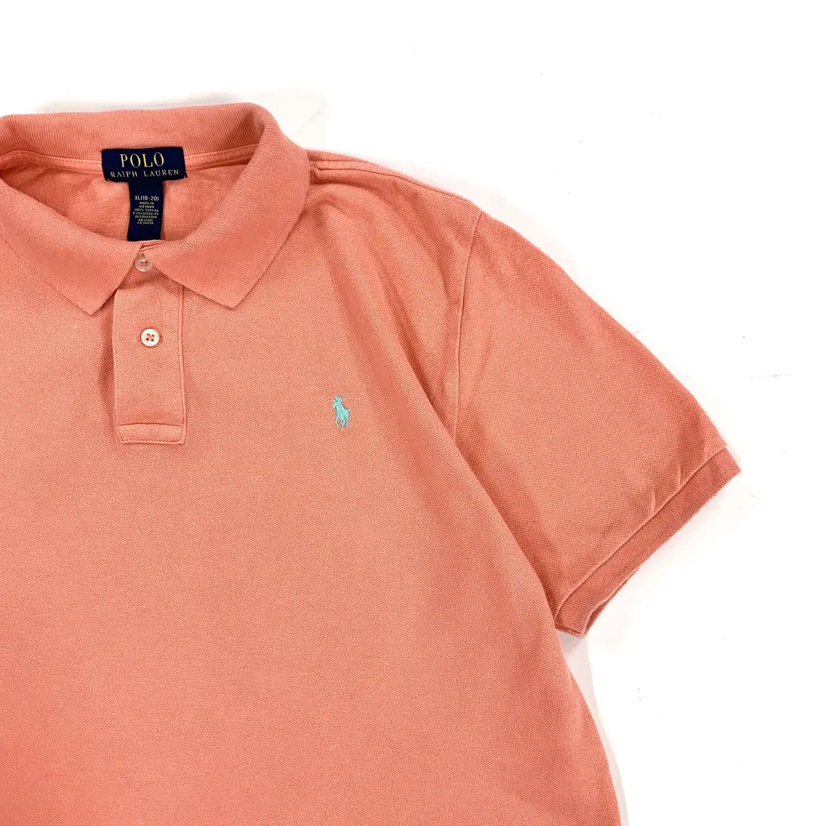 [M]Polo Coral Orange PK Short Sleeve T-shirt CK7708