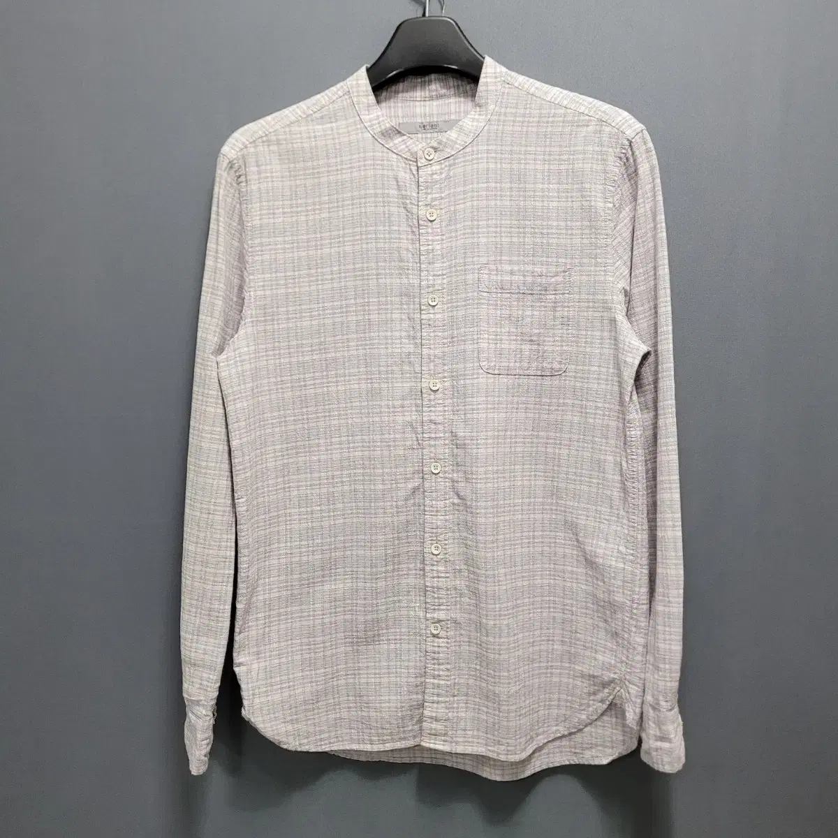 Series Henley Neck Check Shirt M100 ㅡ0722