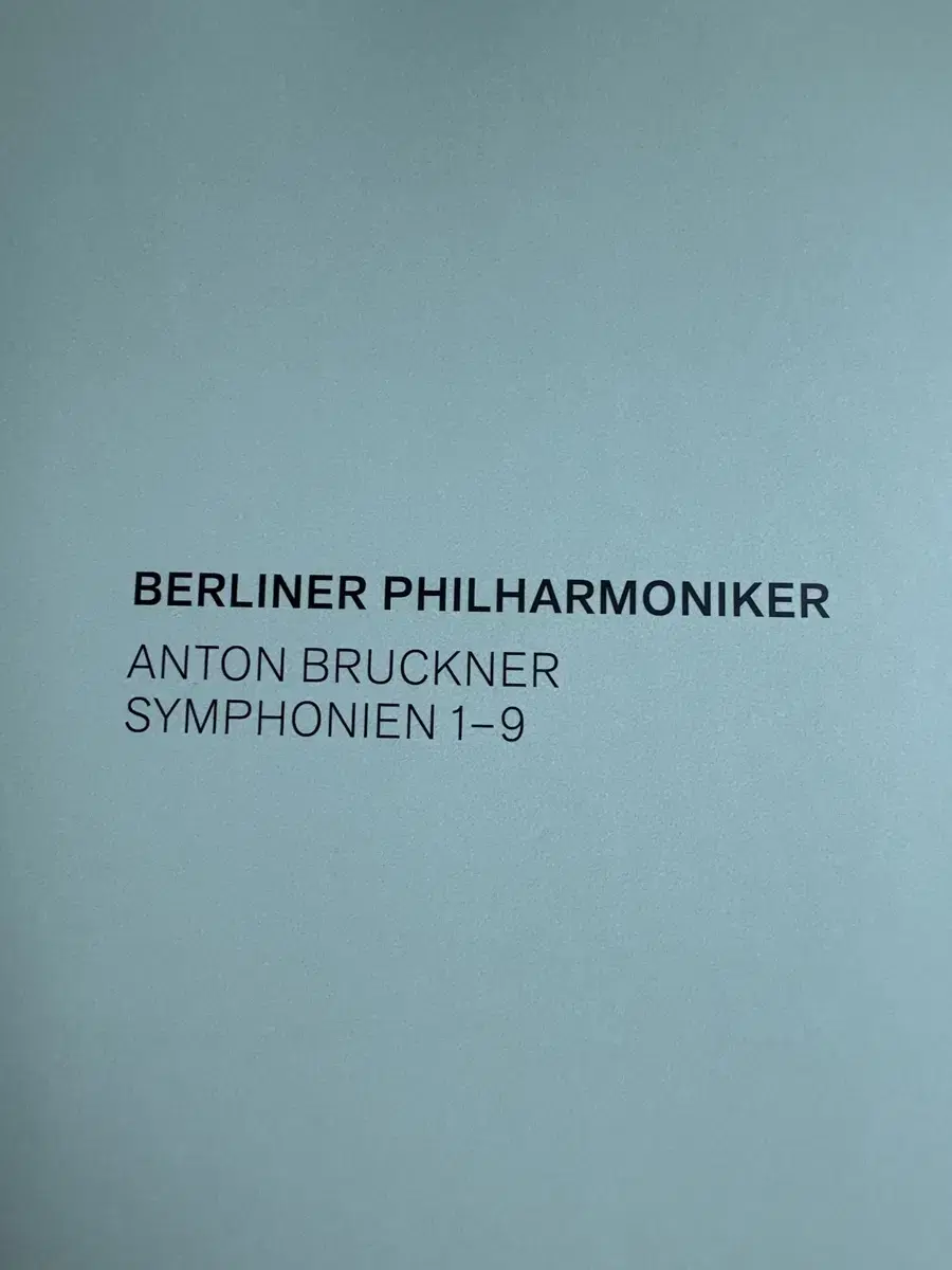 수입] Berliner Philharmoniker - 브루크너 교황곡 (