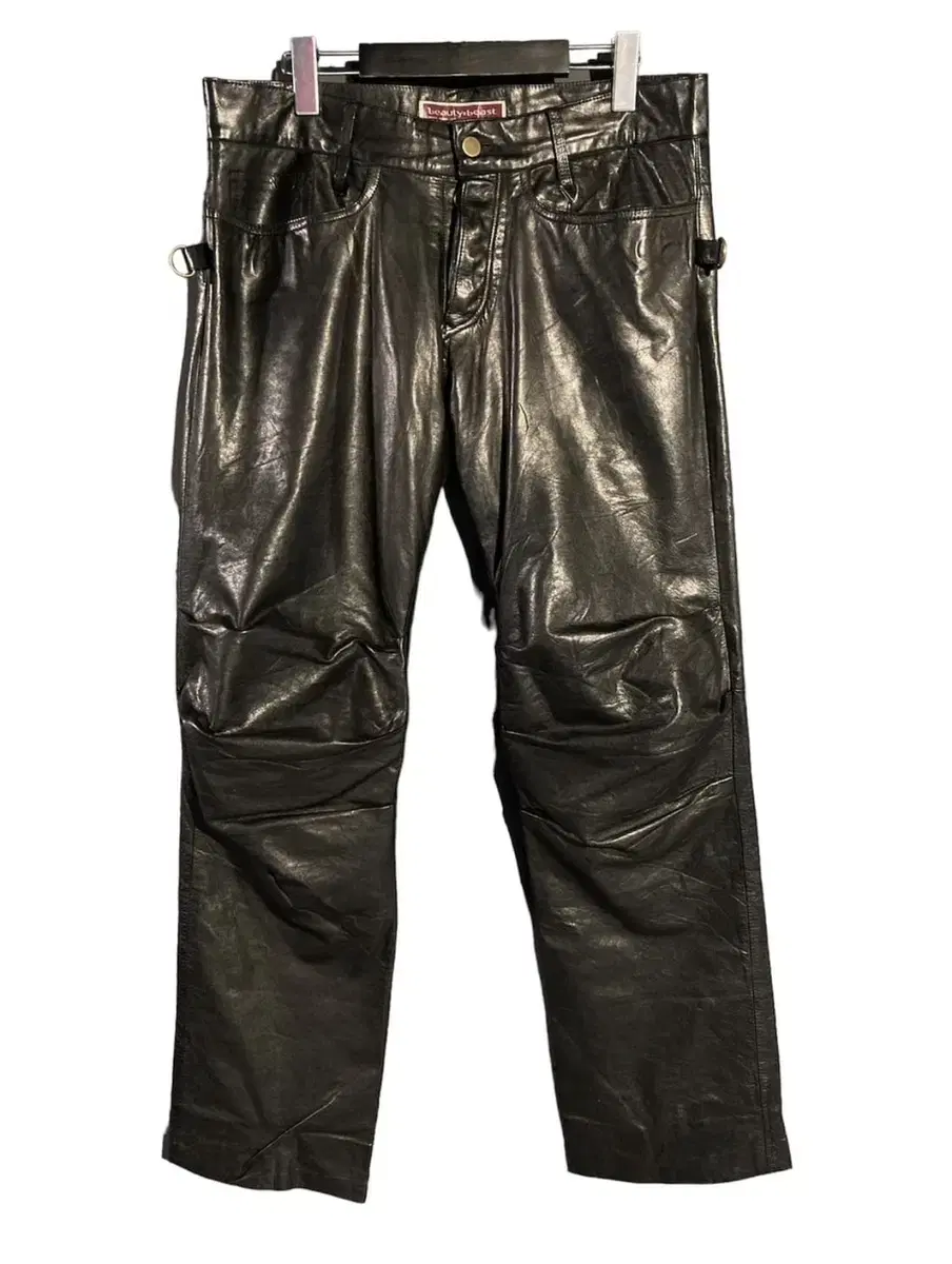 Beautybeast 3D Shirred Leather Pants