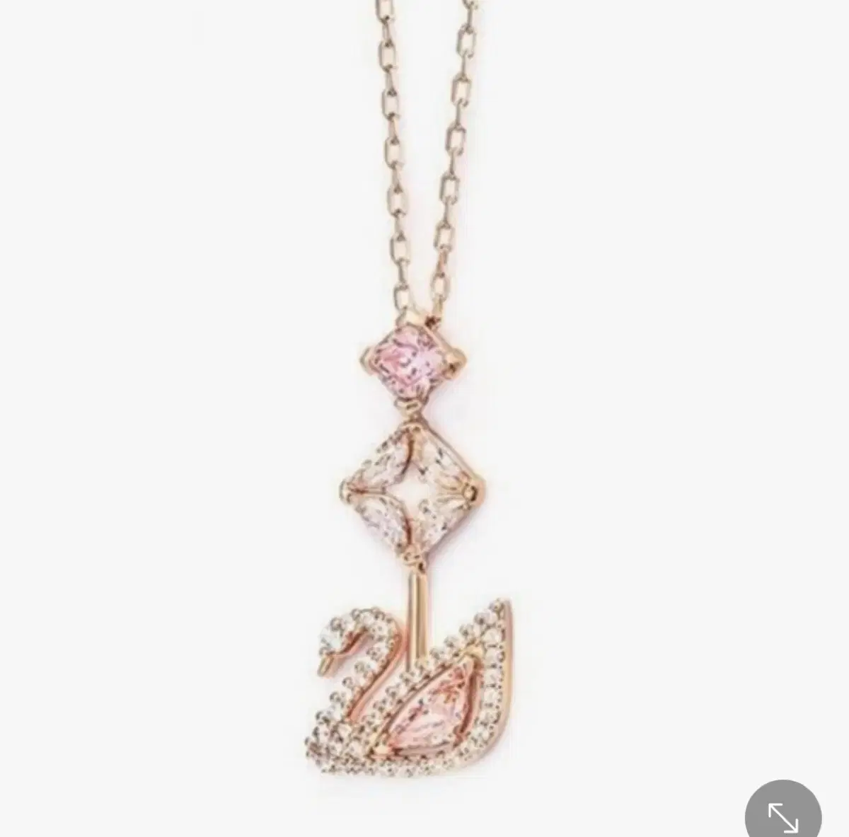 Swarovski Pink Swan Dazzling Necklace