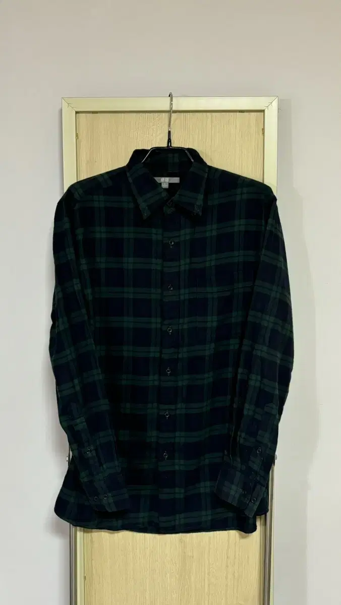 Uniqlo Navy Tartan Check Flannel Shirt