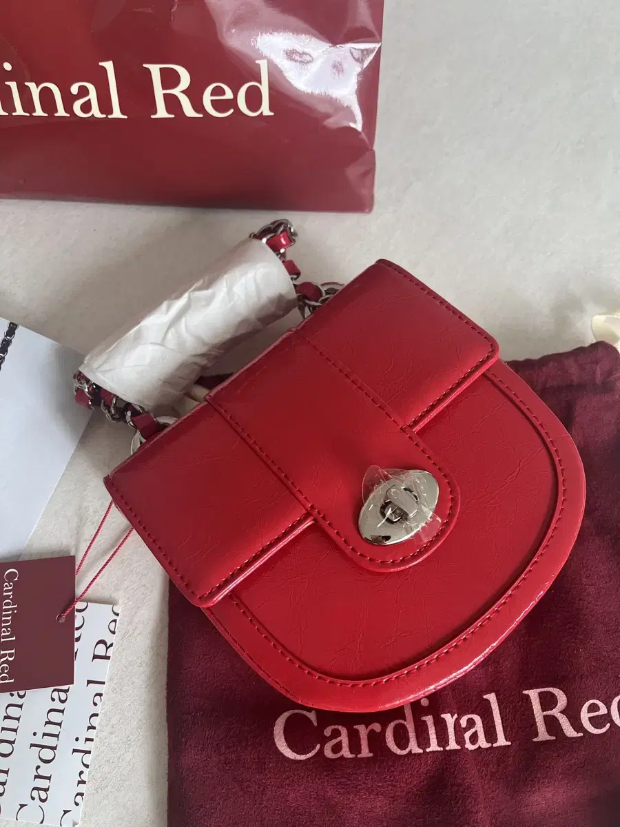 Cardinal Red Monk Bag Red New