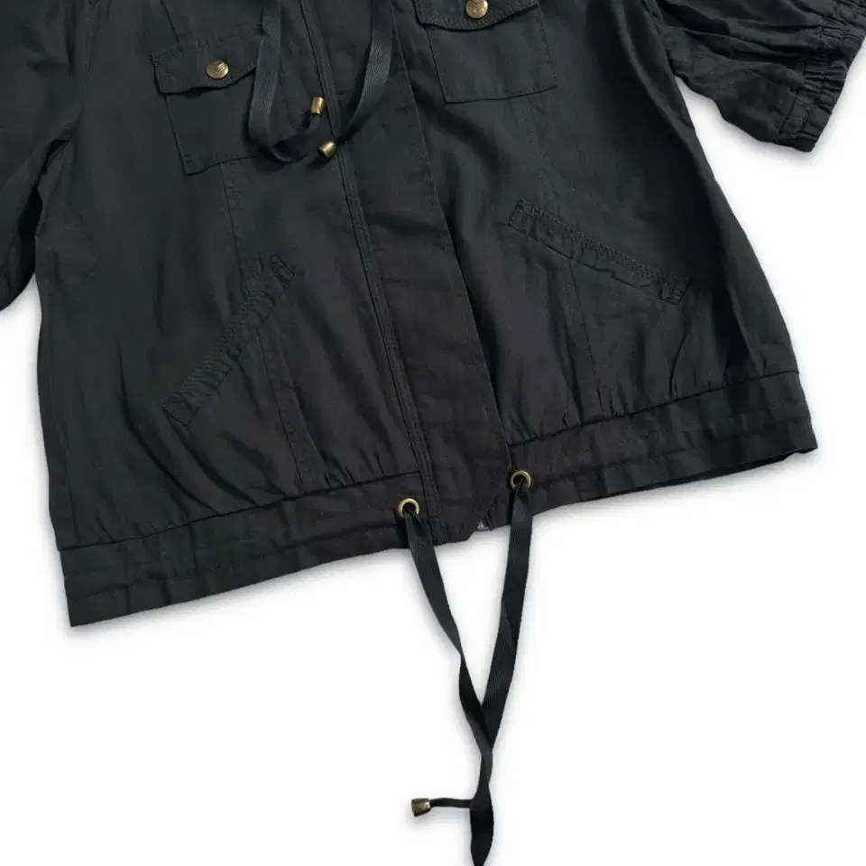 ozoc short utility drawstrings jacket  -