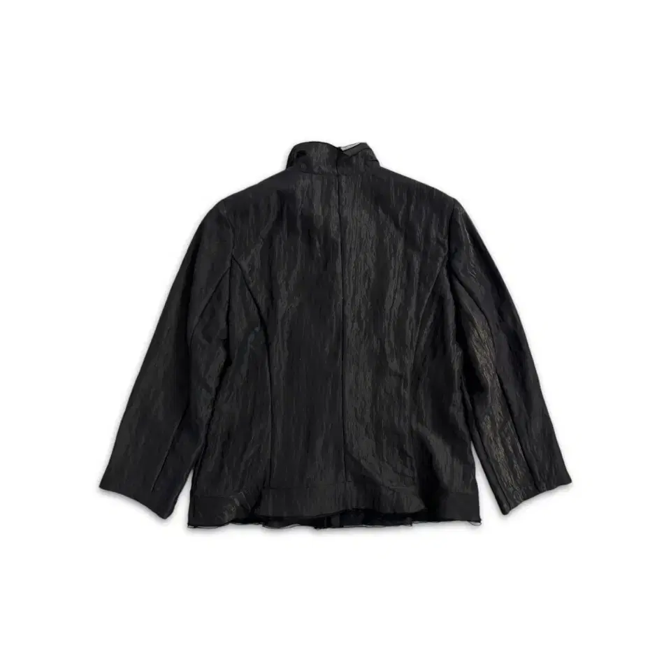 vintage black textured rayon jacket