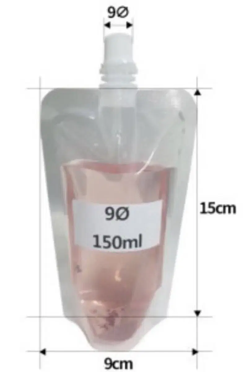 파우치 착즙보관용기 음료보관용기 음료팩 설레임포장용기 450매