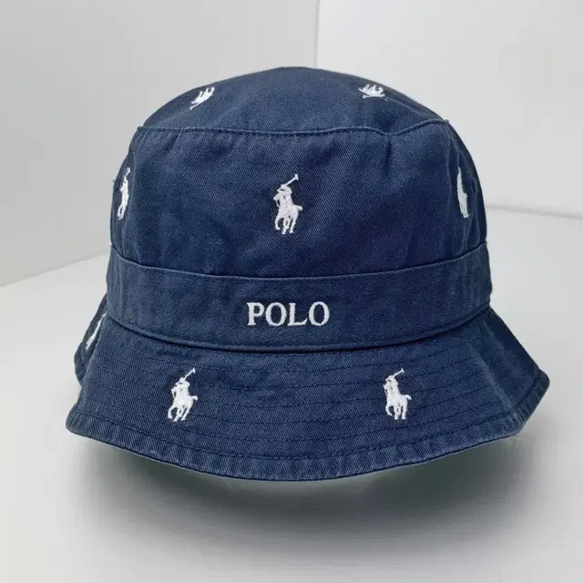 Polo 폴로 랄프로렌 버킷햇 모자 네이비/화이트 멀티포니