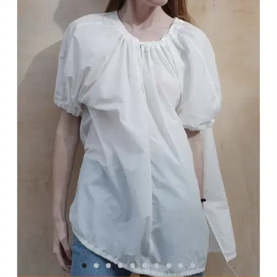 리멘터리 스트링 볼륨 블라우스 string volume blouse