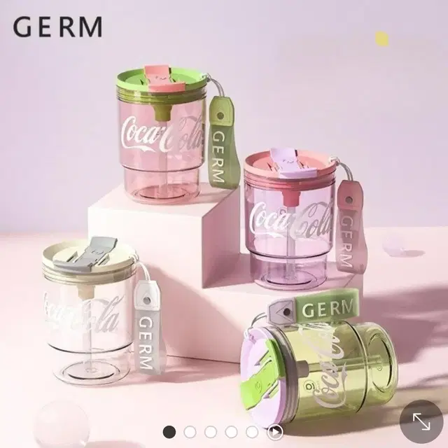 GERM 스프링핑크 코카콜라텀블러 트라이탄소재