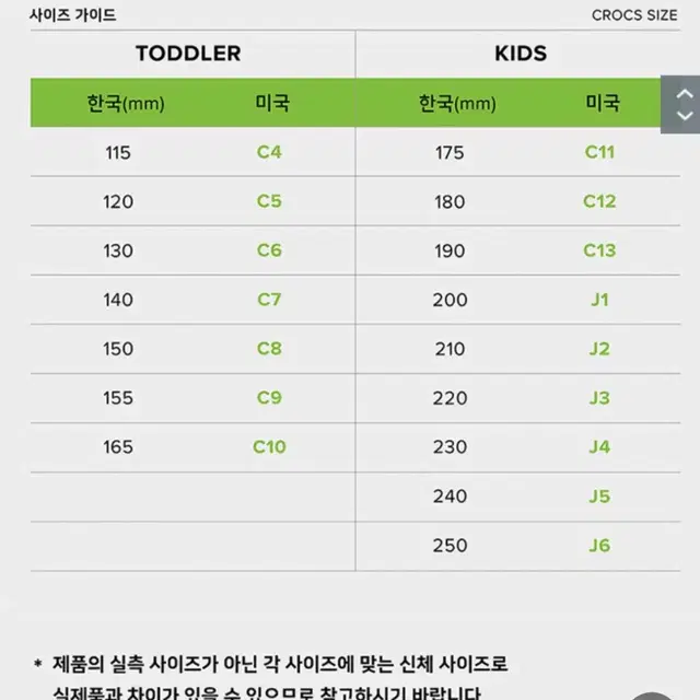 [C11 / 175mm] 크록스 키즈 크록밴드 클로그