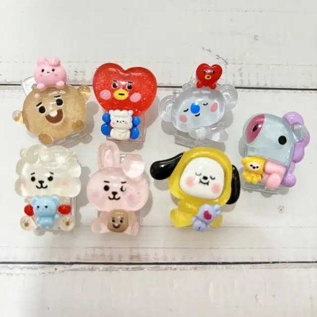 새상품) BT21 BTS 미니 집게 7개 세트