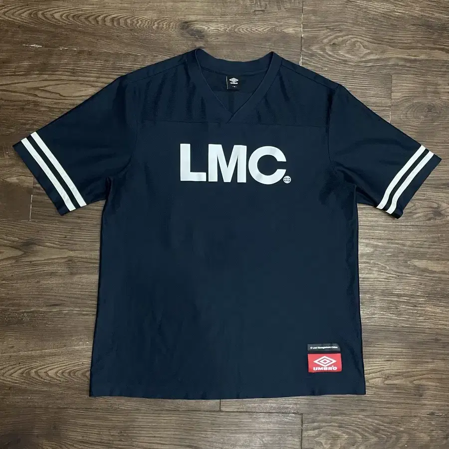 100 엄브로 LMC 메쉬 반팔 져지 네이비