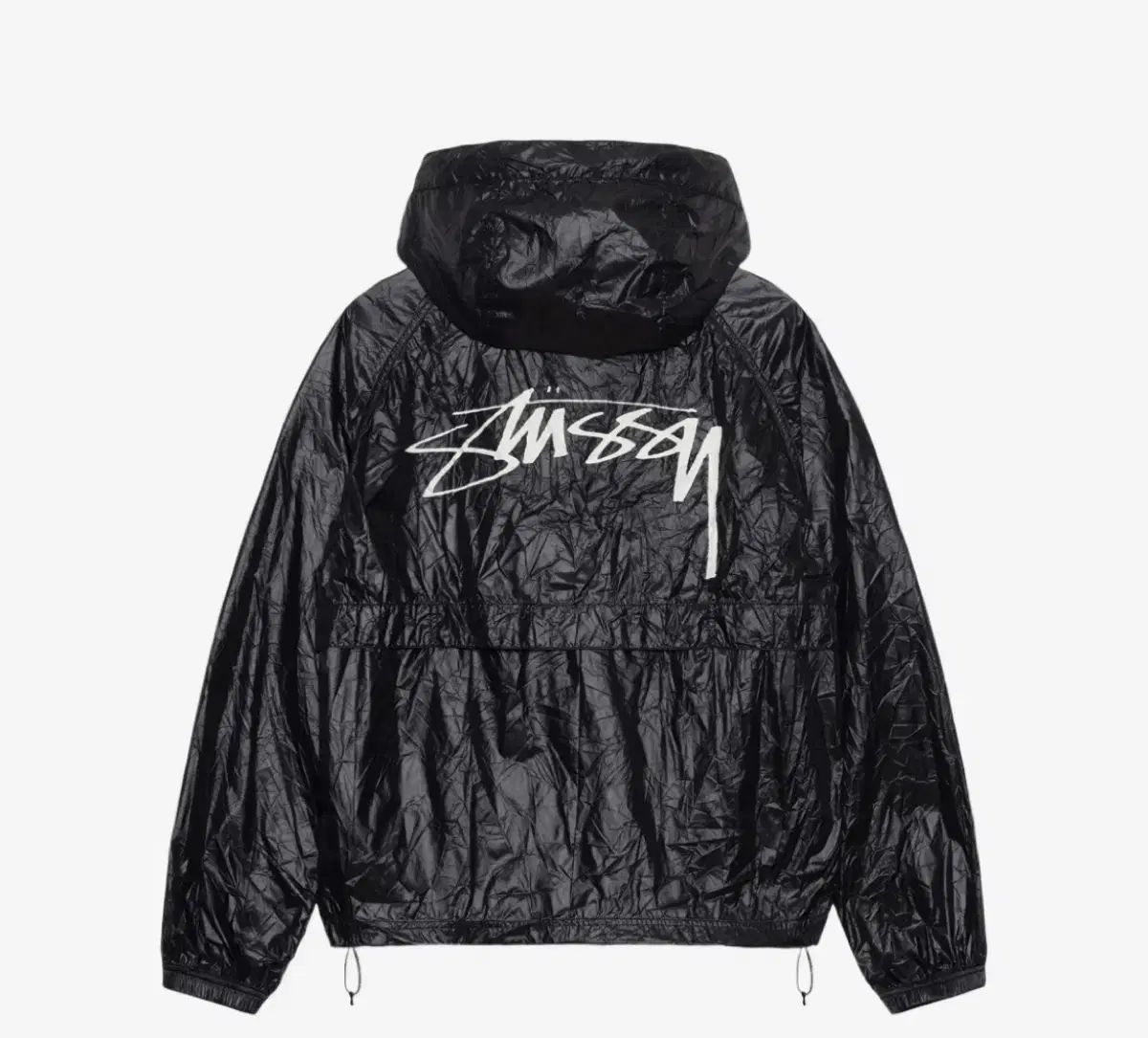 Stussy Beach Shell Wrinkle Nylon Jacket Windbreaker L