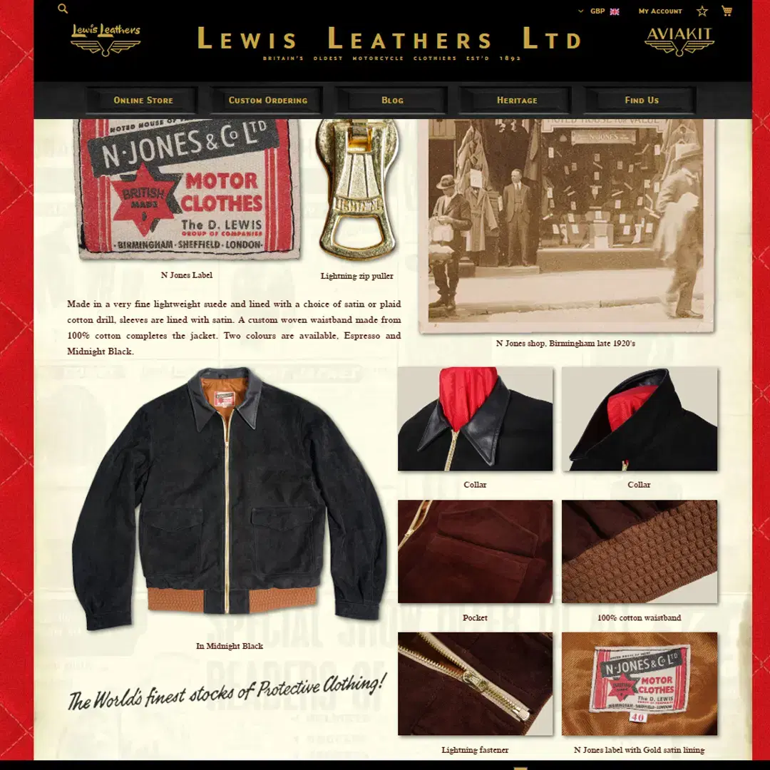 LEWIS LEATHERS EDGBASTON JACKET