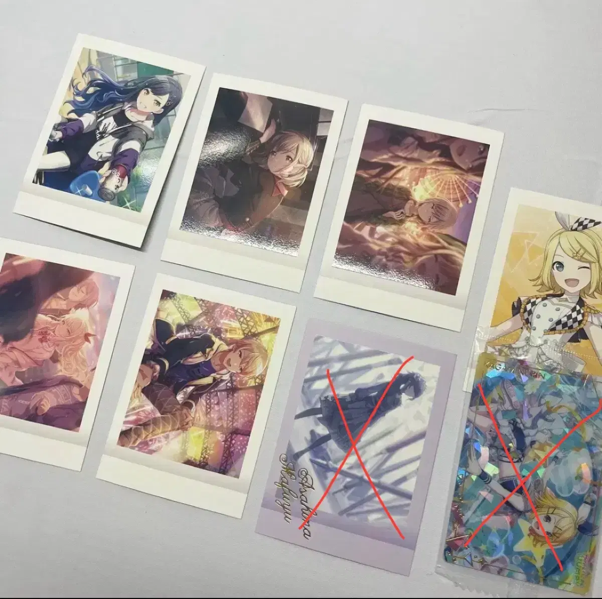 Pseudo polaroid clearcard (rin mizuki tsukaha an shiho kohane)