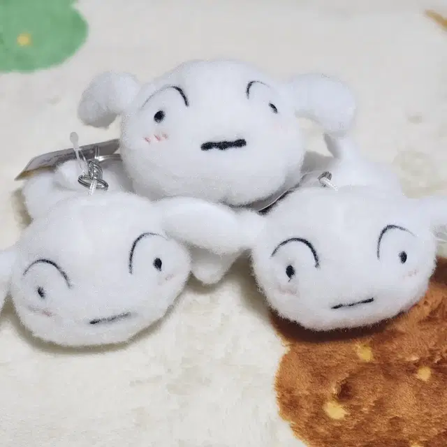 [새상품] 흰둥이 인형 키링