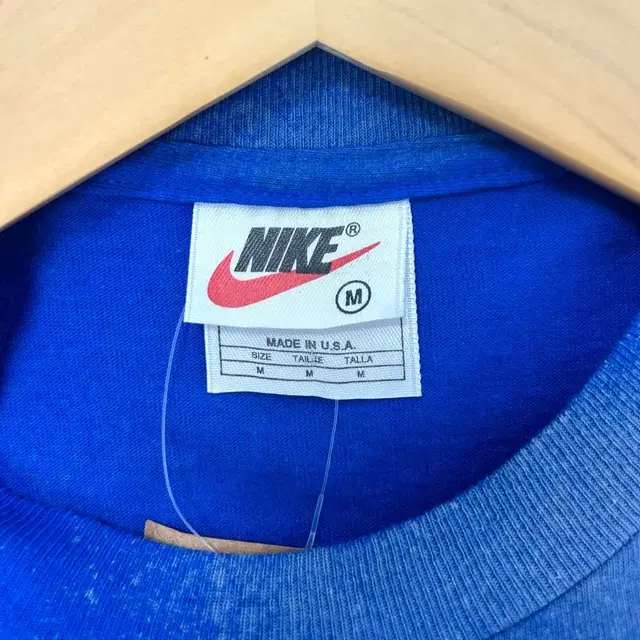 1990s NIKE 나이키 USA 블리치 반팔티