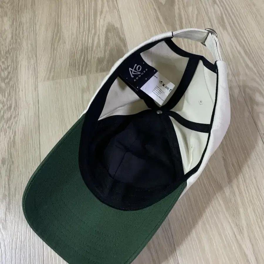 애드오프 CUTE CAT ROOME BALL CAP GREEN FREE