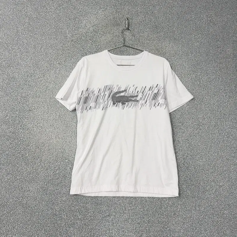 Lacoste Printed White Vahn Tee XL