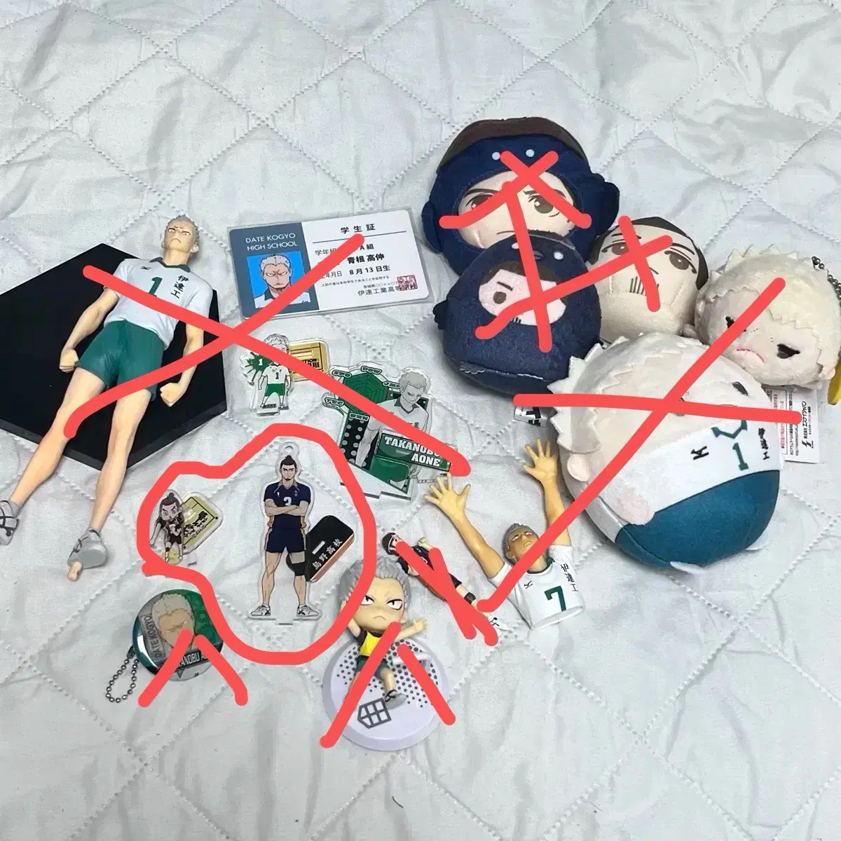 Haikyuu asahi Aone Takanobu Figures doll Fuwakororing Manju