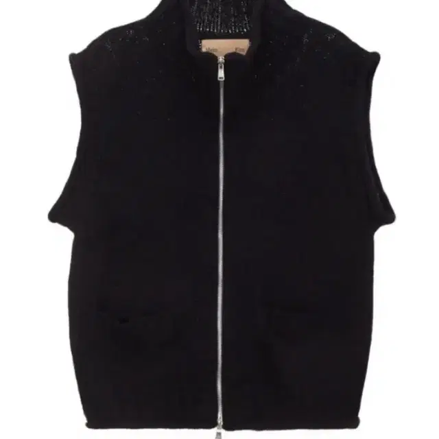 마뗑킴 spell point knit vest in black