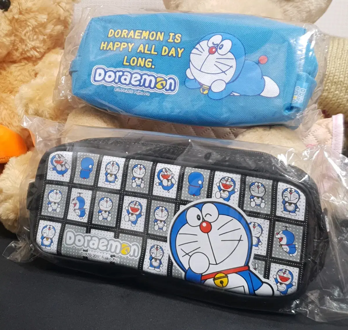 {일괄} 미개봉 고전 도라에몽 빈티지 애니 문방구 문구 필통 연필 케이스