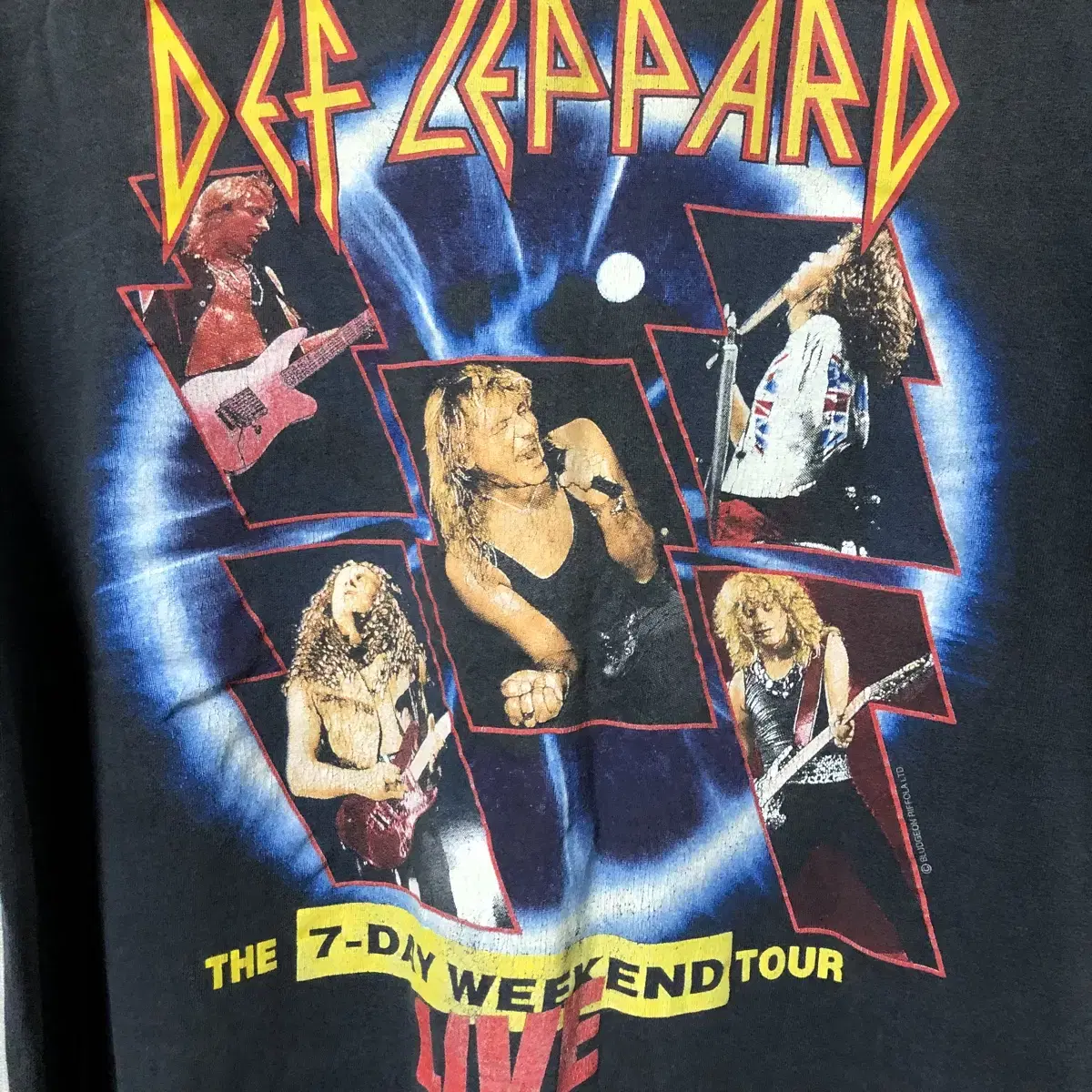 90s def leppard 투어 티셔츠