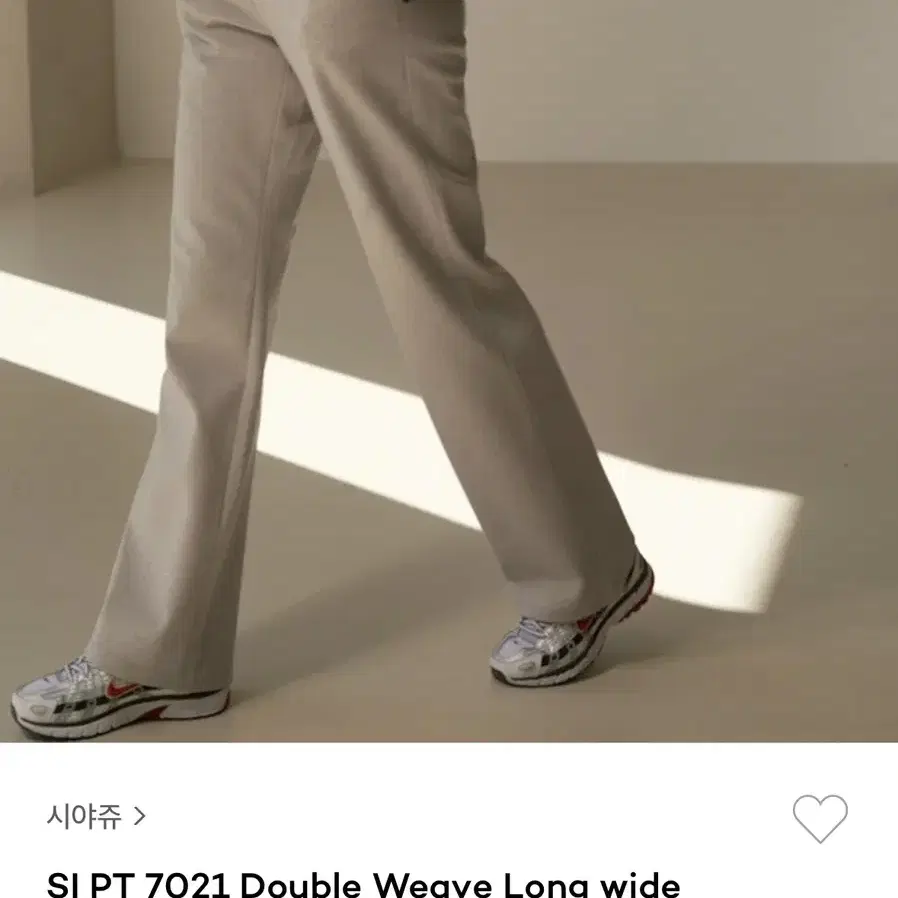 시야쥬 double weave long wide 슬랙스